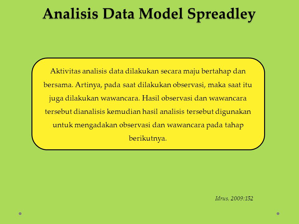 Analisis Data Model Spreadley