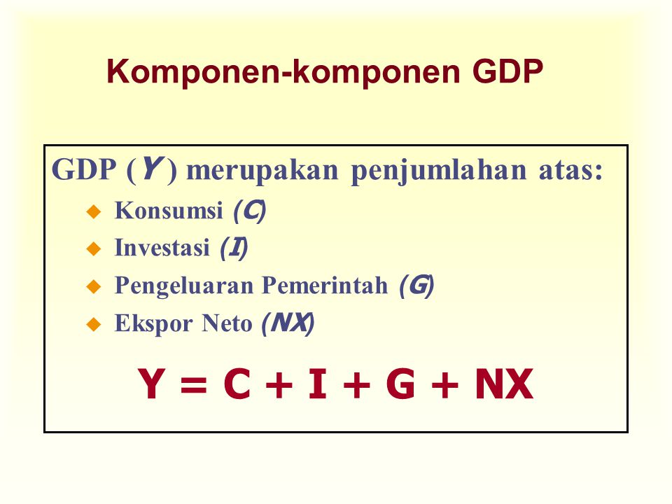 Komponen-komponen GDP