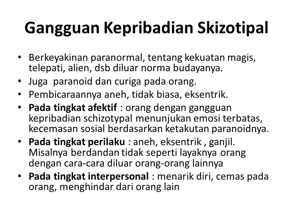 Gangguan Kepribadian Ppt Download