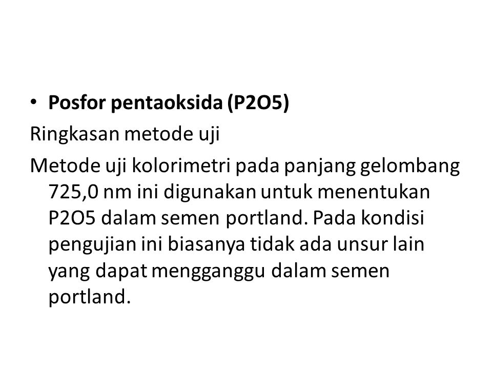 Posfor pentaoksida (P2O5)