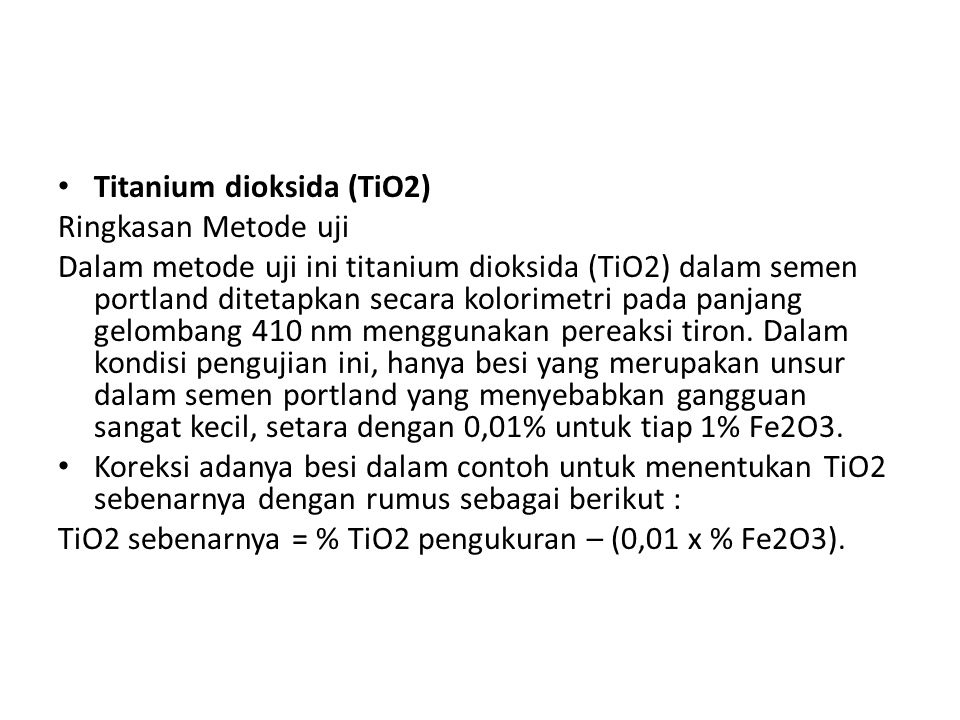 Titanium dioksida (TiO2)
