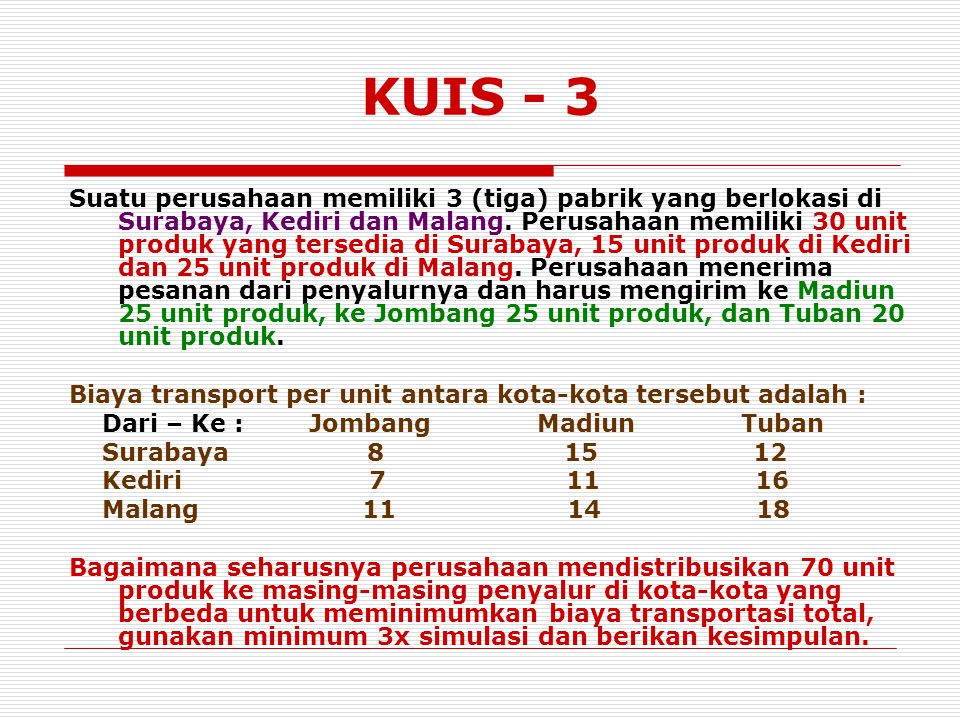 KUIS - 3