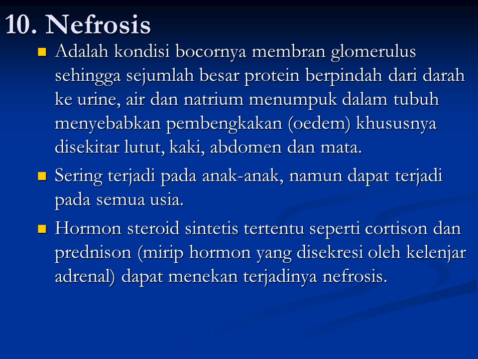 10. Nefrosis