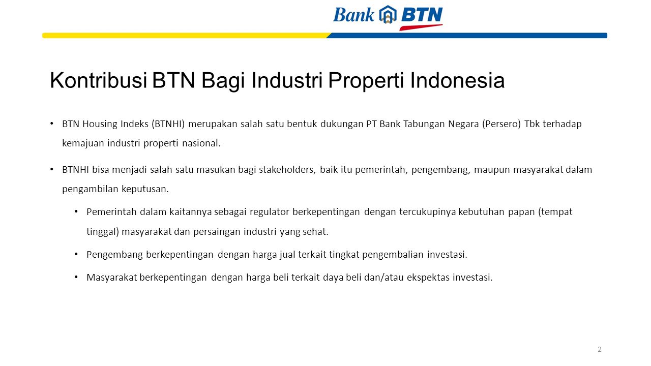 Kontribusi BTN Bagi Industri Properti Indonesia