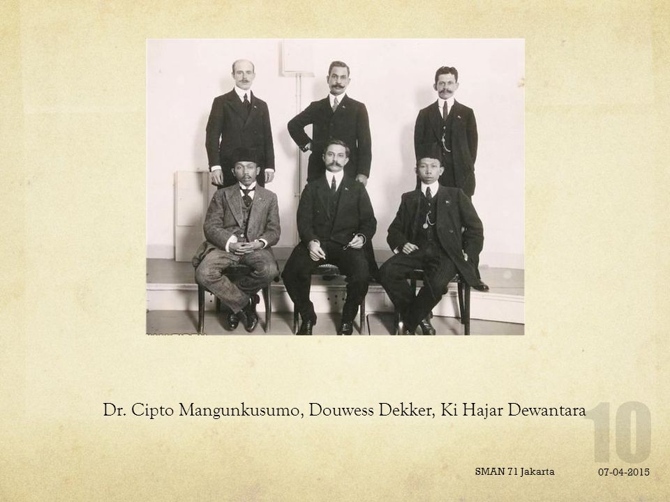Dr. Cipto Mangunkusumo, Douwess Dekker, Ki Hajar Dewantara