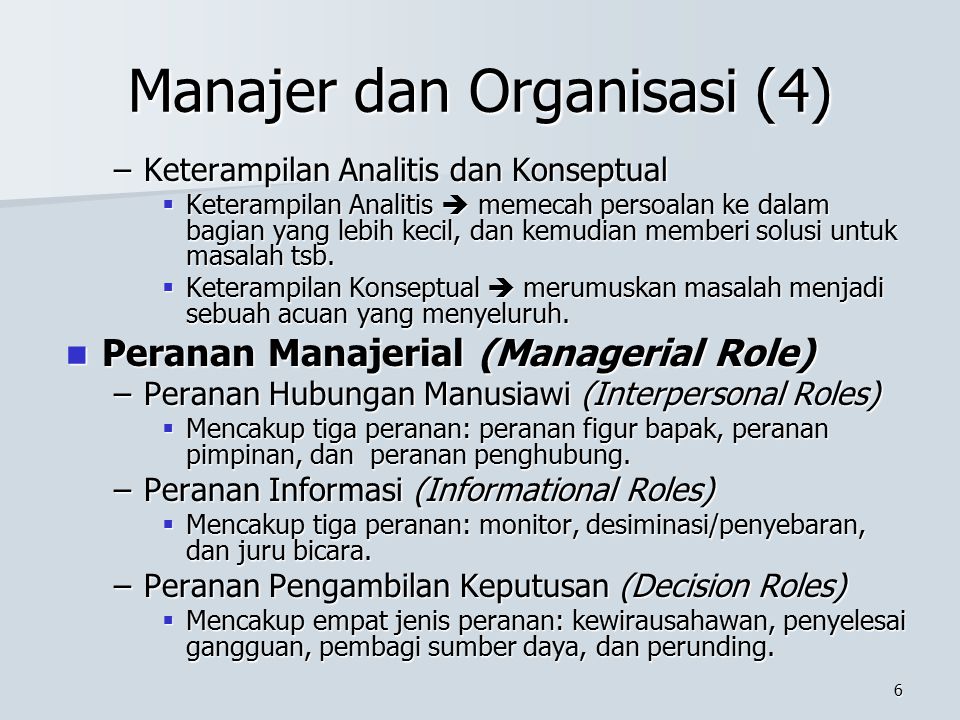 Manajer dan Organisasi (4)