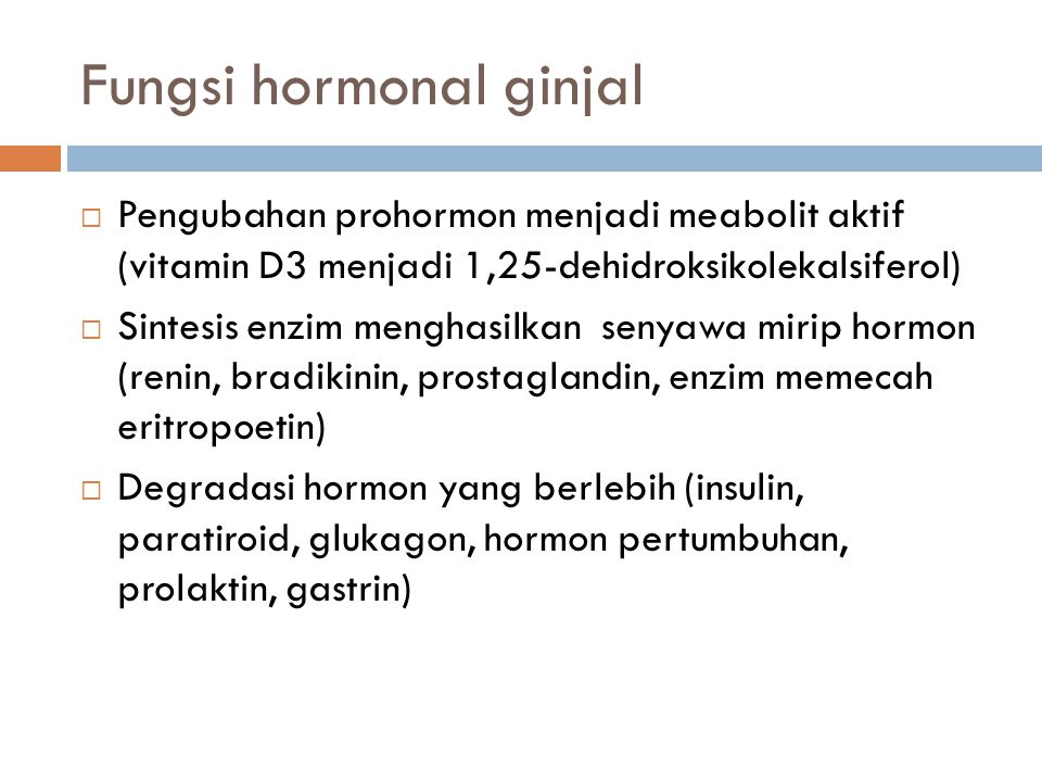 Fungsi hormonal ginjal