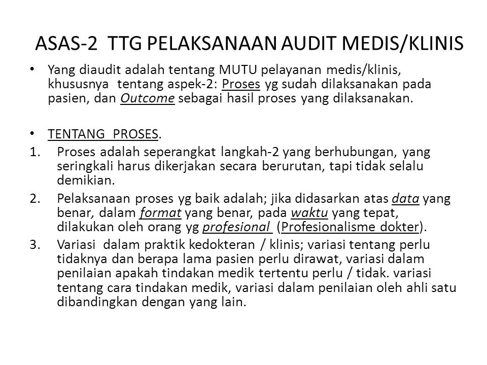 Review Audit Klinis Di Rs Ppt Download