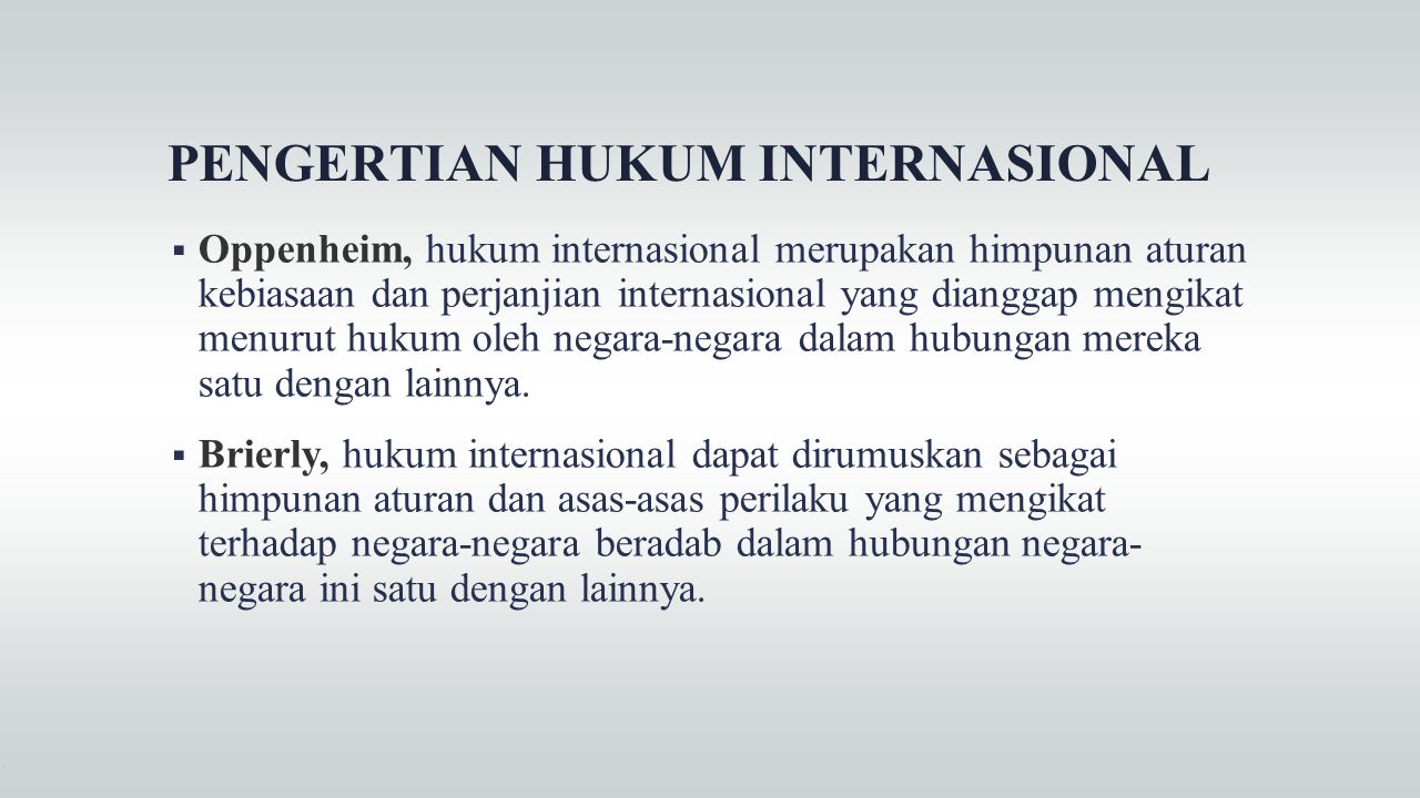 Hukum Dan Hubungan Internasional Ppt Download