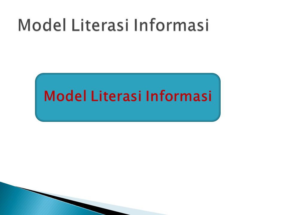 Model Literasi Informasi