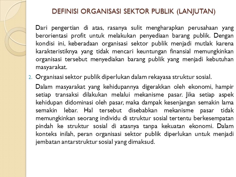 Pengertian Organisasi Sektor Publik Adalah | My Skripsi