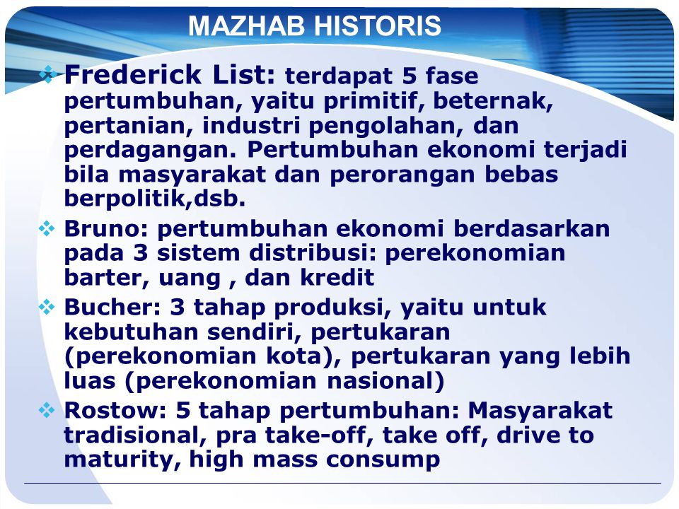 MAZHAB HISTORIS