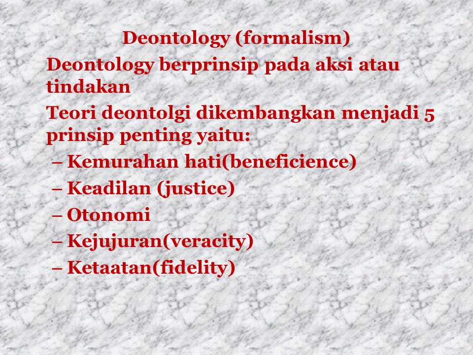 Deontology (formalism)