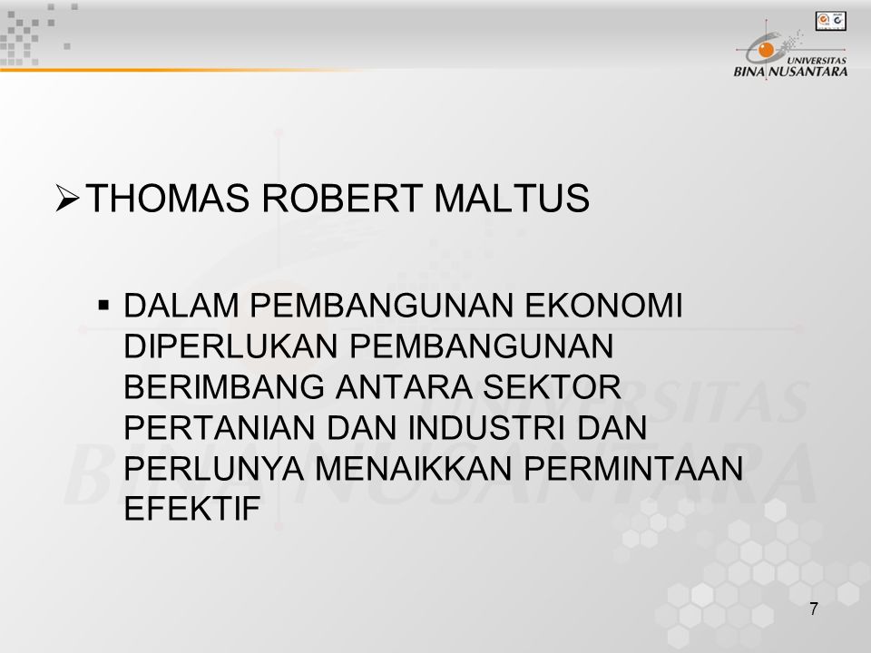 THOMAS ROBERT MALTUS