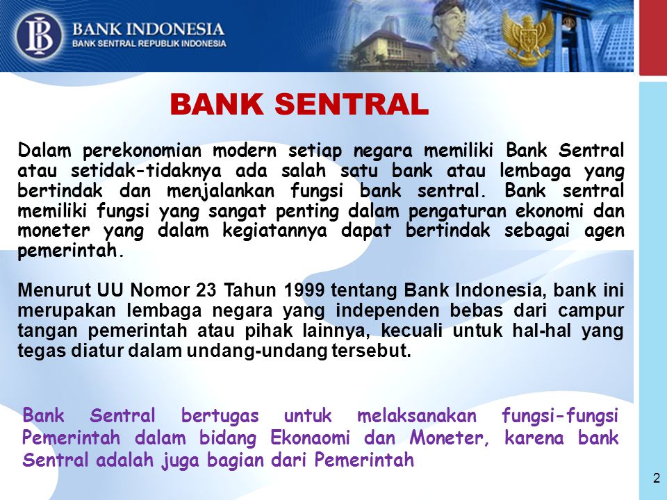Perbedaan tugas dan fungsi dari bank sentral bank umum dan bpr