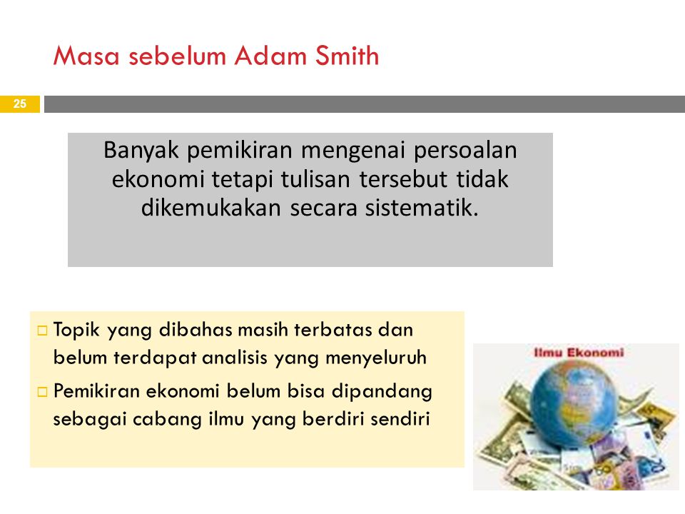 Masa sebelum Adam Smith