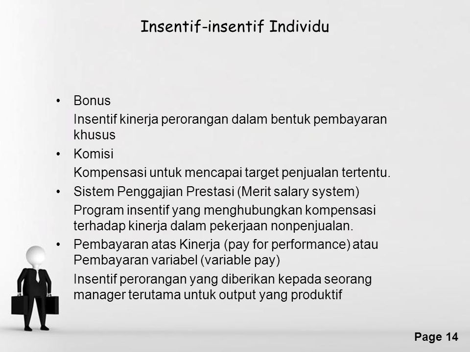 Insentif-insentif Individu