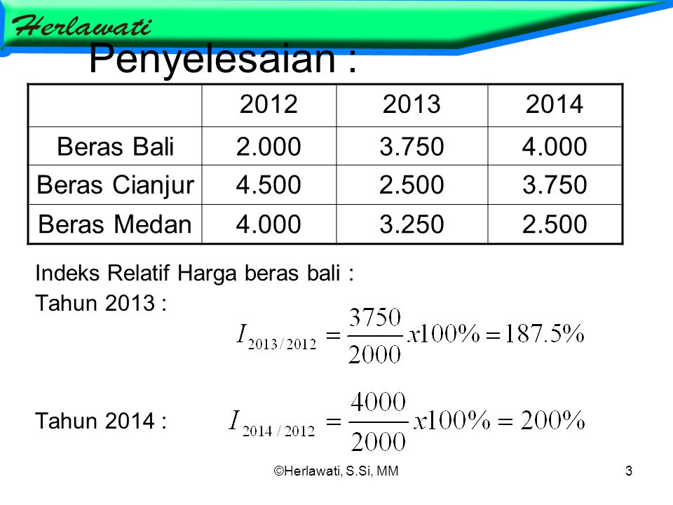 20++ Contoh Soal Indeks Harga - Contoh Soal Terbaru