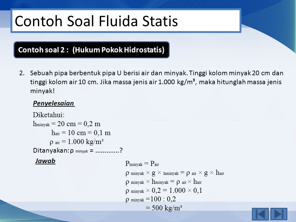 12+ Contoh Soal Fisika Fluida Statis - Mikel Ray