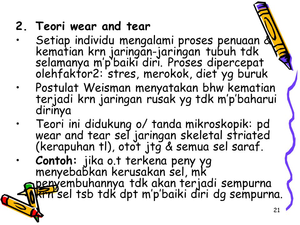 Teori wear and tear