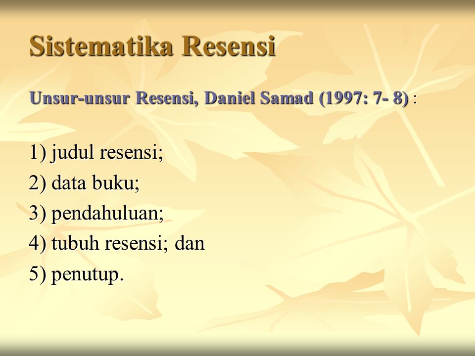 Menulis Resensi Bahasa Indonesia Penulisan Kreatif Ppt Download