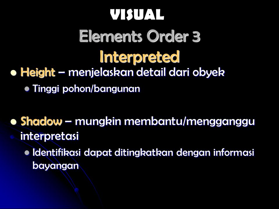 Order element