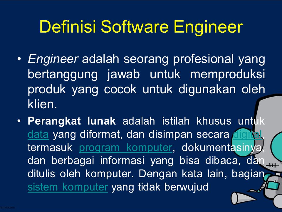Definisi Software Engineer