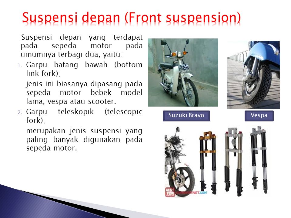 Suspensi depan (Front suspension)